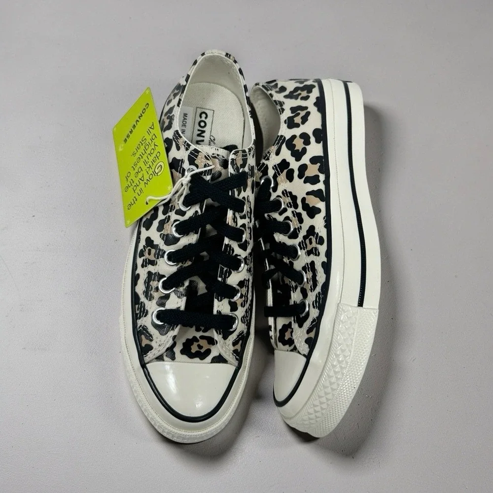 Converse Chuck 70 Ox Low Leopard Glow In The Dark Driftwood Womens 8 Mens 6 NIB